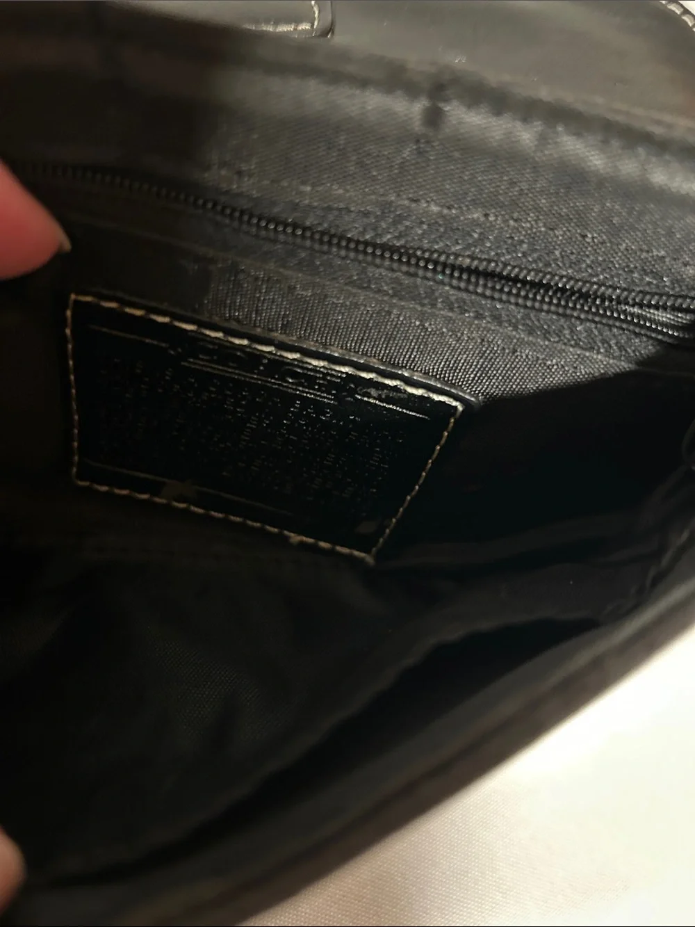 Coach Black Clutch with Silver-Tone Buckle